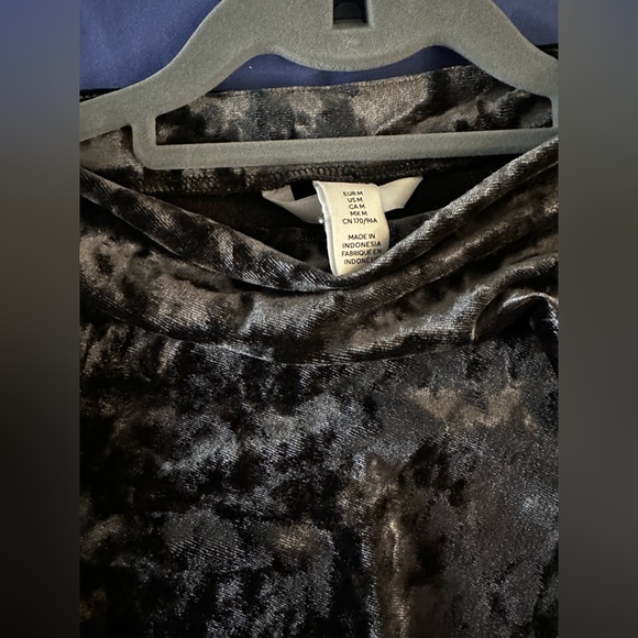 H&M Dark Grey Gathered Jersey Dress in Size M - Picture 5 of 6